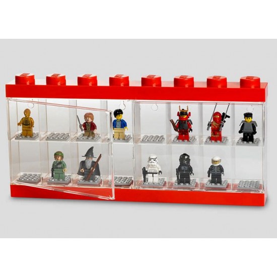 Cutie rosie pentru 16 minifigurine LEGO