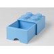 Cutie depozitare LEGO 2x2 cu sertar - Albastru deschis (40051736)