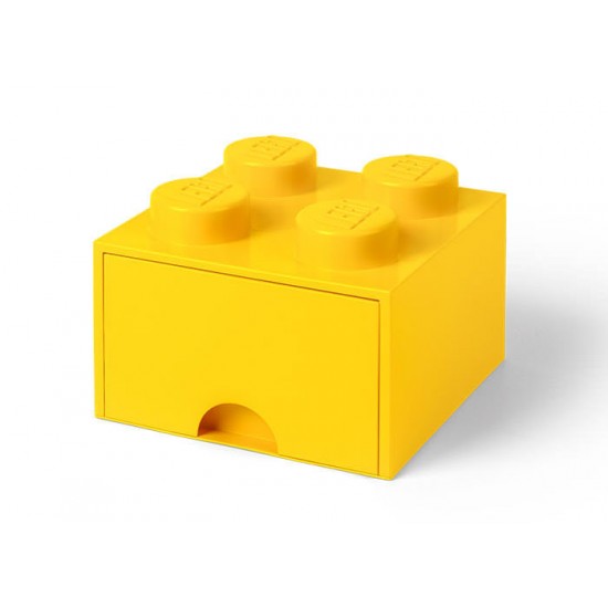 Cutie depozitare LEGO 2x2 cu sertar - Galben (40051732)