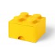 Cutie depozitare LEGO 2x2 cu sertar - Galben (40051732)