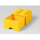 Cutie depozitare LEGO 2x2 cu sertar - Galben (40051732)