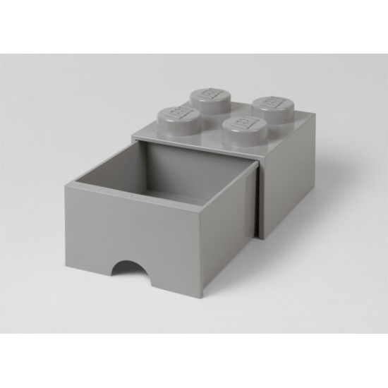 Cutie depozitare LEGO 2x2 cu sertar Gri 40051740