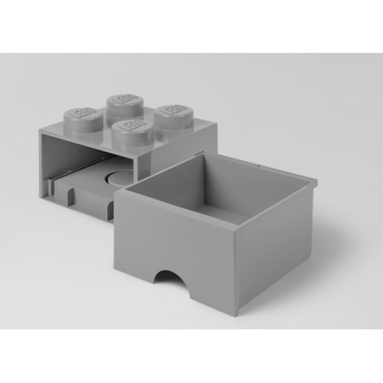 Cutie depozitare LEGO 2x2 cu sertar Gri 40051740