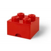 Cutie depozitare LEGO 2x2 cu sertar - Rosu (40051730)