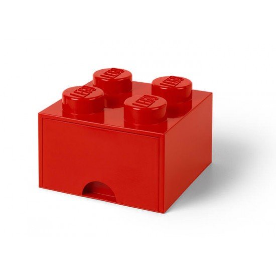 Cutie depozitare LEGO 2x2 cu sertar - Rosu (40051730)