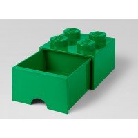 Cutie depozitare LEGO 2x2 cu sertar - Verde (40051734)