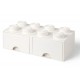 Cutie depozitare LEGO 2x4 cu sertare - Alb (40061735)