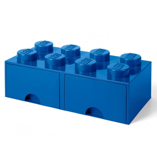 Cutie depozitare LEGO 2x4 cu sertare - Albastru (40061731)
