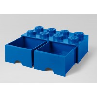 Cutie depozitare LEGO 2x4 cu sertare - Albastru (40061731)