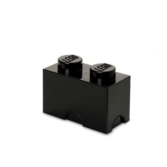 Cutie depozitare LEGO 1x2 - Negru