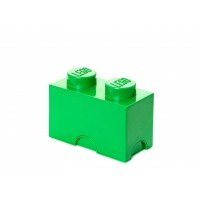 Cutie depozitare LEGO 1x2 - Verde inchis