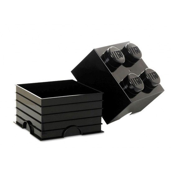 Cutie depozitare LEGO 2x2 - Negru