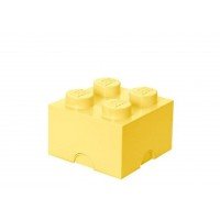 Cutie depozitare LEGO 2x2 - Galben deschis