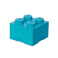 Cutie depozitare LEGO 2x2 - Albastru turcoaz