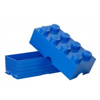 Cutie depozitare LEGO 2x4 - Albastru inchis