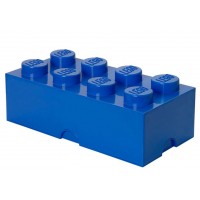 Cutie depozitare LEGO 2x4 - Albastru inchis