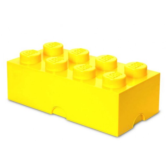 Cutie depozitare LEGO 2x4 - Galben