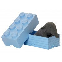 Cutie depozitare LEGO 2x4 - Albastru deschis