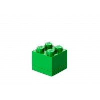 Mini cutie depozitare LEGO 2x2 - Verde inchis