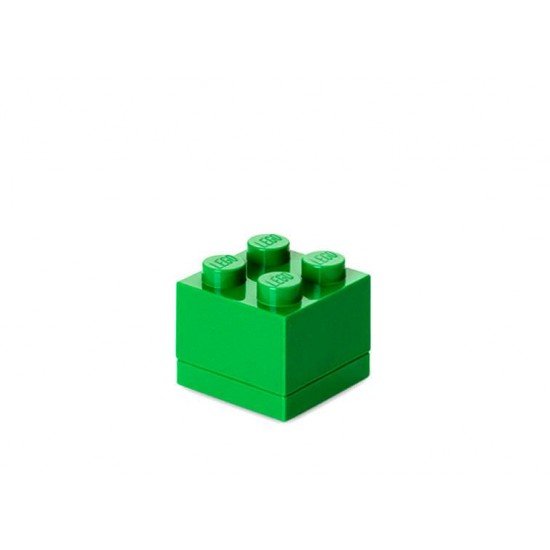 Mini cutie depozitare LEGO 2x2 - Verde inchis