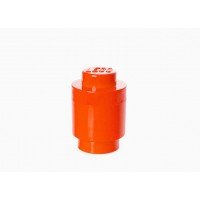 Cutie rotunda depozitare LEGO 1x1 - Rosu