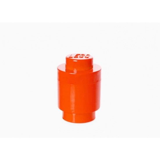 Cutie rotunda depozitare LEGO 1x1 - Rosu