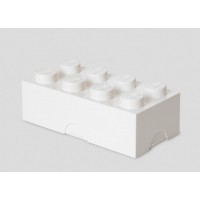 Cutie sandwich LEGO 2x4 - Alb