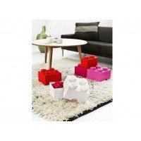 Cutie depozitare LEGO 1x2 - Rosu