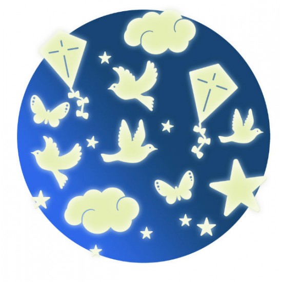 Decor fluorescent Djeco Zbor