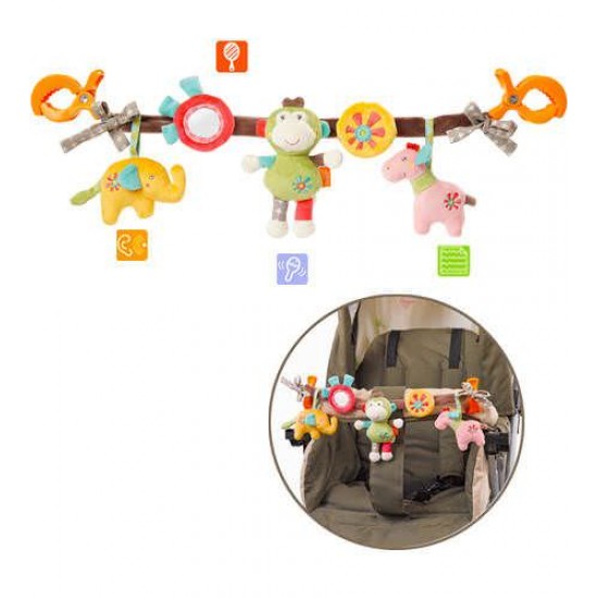 Jucarie carucior bebe - Animalute vesele