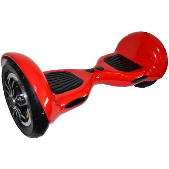 Hoverboard cu acumulator, bluetooth si boxe mari - Rosu