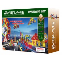 Joc de constructie magnetic - 112 piese