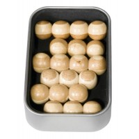 Joc logic IQ din lemn bambus Pyramid in cutie metal