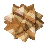 Joc logic IQ din lemn bambus Star