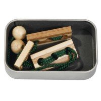 Joc logic IQ eliberează inelul in cutie metalica - 2