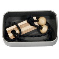 Joc logic IQ elibereaza inelul in cutie metalica - 4