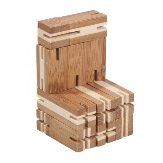 Joc logic puzzle 3D din bambus Flexi-cub 3