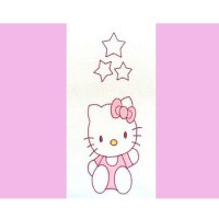 Lenjerie patut cu broderie Hubners Kitty 4 piese Roz