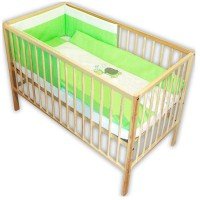 Lenjerie patut cu broderie Hubners Testoasa Somnoroasa 4 piese Verde