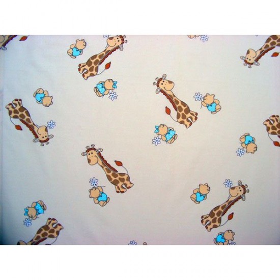 Lenjerie patut Hubners Girafa 5 piese Crem