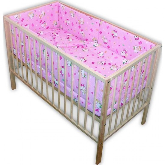 Lenjerie patut Hubners Kitty 5 piese Roz