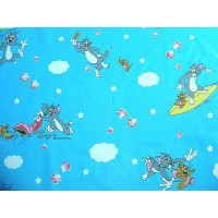 Lenjerie patut Hubners Pisica si Soricel 4 piese Albastru