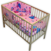 Lenjerie patut Hubners Princess 4 piese Roz