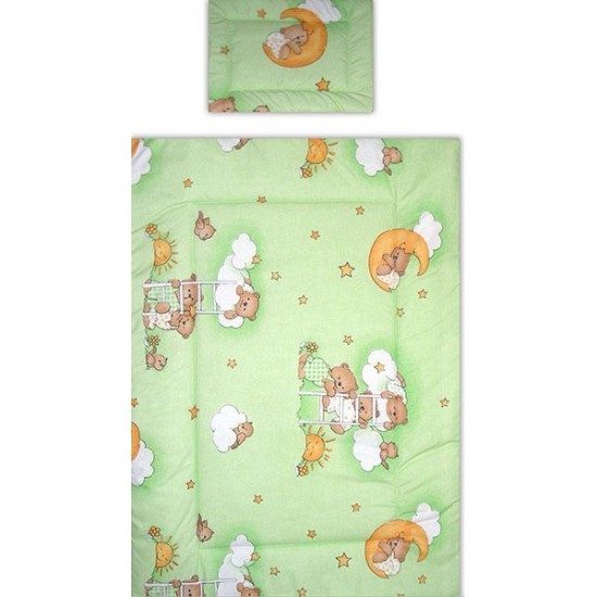 Lenjerie patut Hubners Ursulet Somn Usor 4 piese Verde