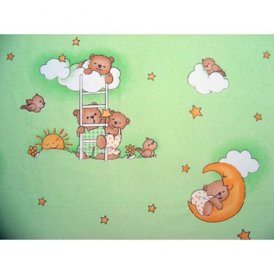 Lenjerie patut Hubners Ursulet Somn Usor 5 piese Verde
