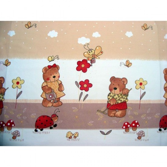 Lenjerie patut Hubners Ursuletul Gradinar 4 piese Crem