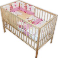 Lenjerie patut Hubners Ursuletul Gradinar 4 piese Roz