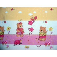 Lenjerie patut Hubners Ursuletul Gradinar 4 piese Roz