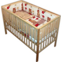 Lenjerie patut Hubners Ursuletul Gradinar 5 piese Crem