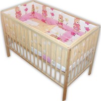 Lenjerie patut Hubners Ursuletul Gradinar 5 piese Roz